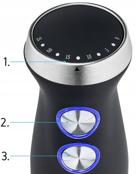 8w1 Blender ręczny Wielofunkcyjny Yoer +Tytanowe ostrza 1500W +14 ELEMENTÓW zdjęcie 12