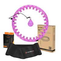 Hula hop HMS Plus size HHW12 Fioletowy + pas wyszczuplający BR163 Czarny