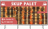 BANER REKLAMOWY 130x80cm różne wzory projekt w cenie SKUP PALET