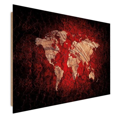 Deco Panel, Rustykalna mapa świata 120x80 na Arena.pl