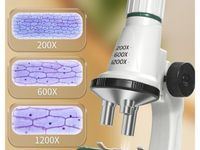 DLA DZIECI MIKROSKOP EDUKACYJNY 3W1 Z LORNETKĄ