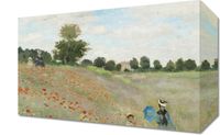Obraz 30x20cm The Poppy Field near Argenteuil, Monet Vintage