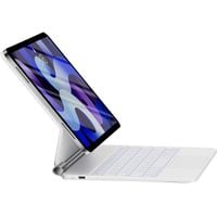 Etui z klawiaturą HOU iPad Air 11 cali magiczny stojak AZERTY biały