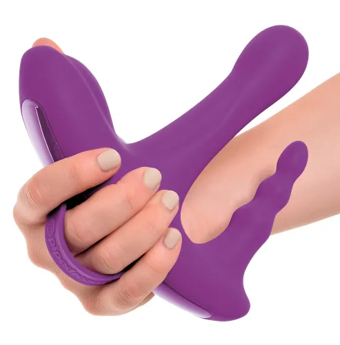 3some - wibrator do potrójnej stymulacji 18cm na Arena.pl