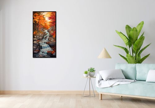 Plakat 50x100cm Jesienne Wodospady na Arena.pl