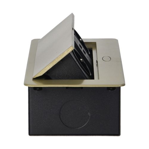 gniazdo wpuszczane w blat 2x2p+z, 2xusb płaski rant mosiądz - on-13109/br na Arena.pl