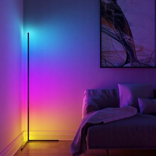 LAMPA STOJĄCA PODŁOGOWA NAROŻNIKOWA LED NAROŻNA 3D LAMPKA NOCNA DO SYPIALNI na Arena.pl