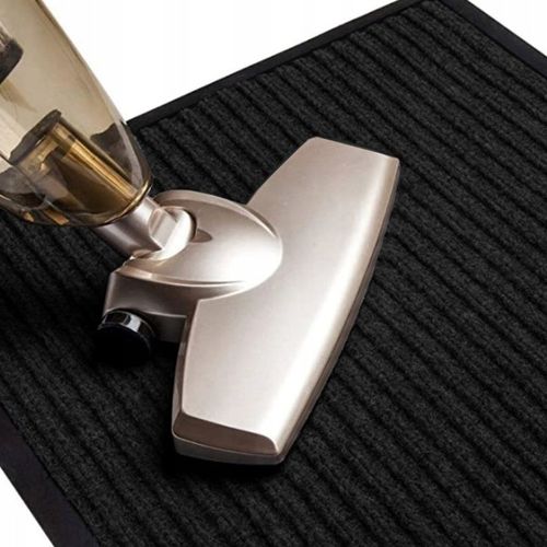 Wycieraczka mata do butów pod drzwi wejściowa czarna zewnętrzna 90x150cm na Arena.pl