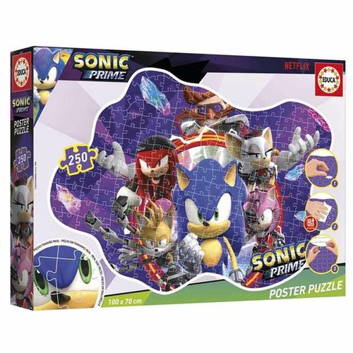 Zestaw 4 Puzzli Sonic Prime 250 Części na Arena.pl