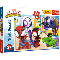 puzzle trefl 24 elementy maxi- spidey i przyjaciele” / spidey trefl  14348