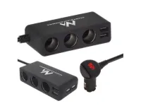 TRÓJNIK ROZDZIELACZ ZAPALNICZKI 12-24V 4xUSB 120W
