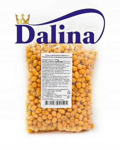 Orzeszki ziemne w chrupiącej panierce CHILI 1000g 1kg Dalina W CIEŚCIE na Arena.pl