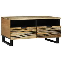 Stolik kawowy with Drawer Brązowy i czarny 80 x 54 x 40 cm