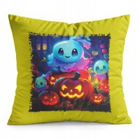 PODUSZKA ŻÓŁTA PREZENT - HALLOWEEN