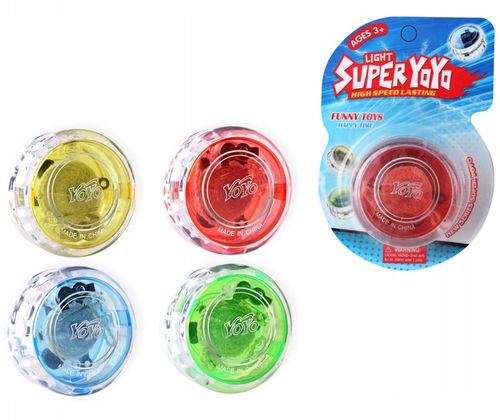 JOJO GRA ZRĘCZNOŚCIOWA YOYO ZABAWKA ŚWIECĄCE 4 szt JO-JO NA POCZĄTEK na Arena.pl