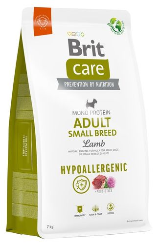 BRIT CARE Hypoallergenic dla dorosłych psów małych ras z jagnięciną 7kg na Arena.pl