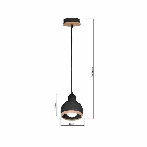 LAMPA WISZĄCA OVAL BLACK 1XE27 na Arena.pl