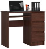 BIURKO KOMPUTEROWE A-6 90 cm PRAWE WENGE