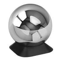 Zewnętrzna urna ze stali nierdzewnej dla dorosłych i czarna podstawa