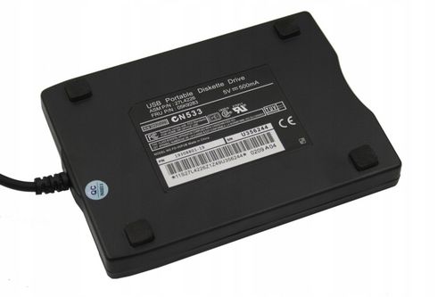 ZEWNĘTRZNA STACJA DYSKIETEK NAPĘD 3,5'' FDD USB SLIM FLOPPY DISK 1.44MB na Arena.pl