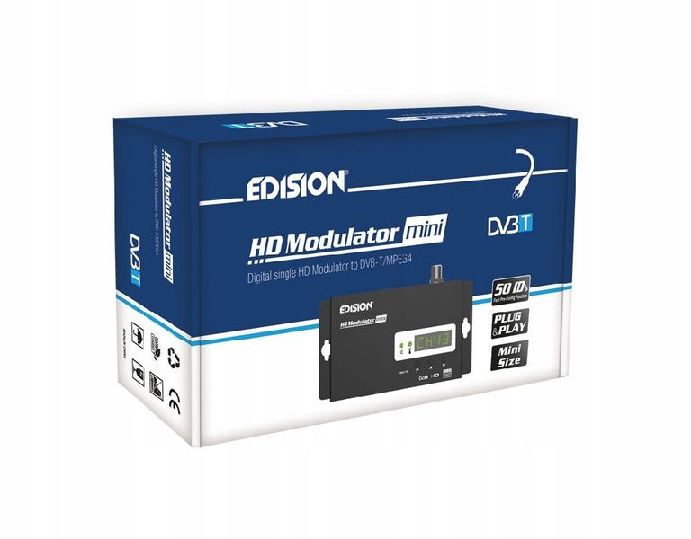 Modulator HDMI Cyfrowy DVB-T Edision Mini Hollex zdjęcie 1