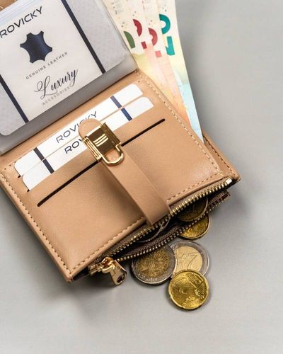 pojemny, rozbudowany portfel damski ze skóry ekologicznej - 4u cavaldi na Arena.pl