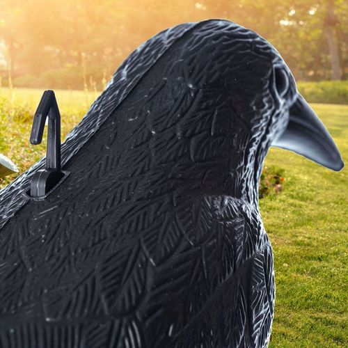 DUŻY KRUK ODSTRASZACZ PTAKÓW GOŁĘBI SZPAKÓW PTAKI NA BALKON CZARNY 3 na Arena.pl