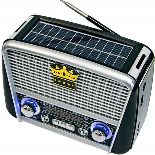 RADIO RETRO PRZAENOŚNE KUCHENNE SOLAR BLUETOOTH AKUMULATOR USB na Arena.pl