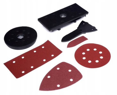 SZLIFIERKA OSCYLACYJNA MIMOŚRODOWA WIELOFUNKCYJNA DREWNA METALU 4w1 1200W na Arena.pl