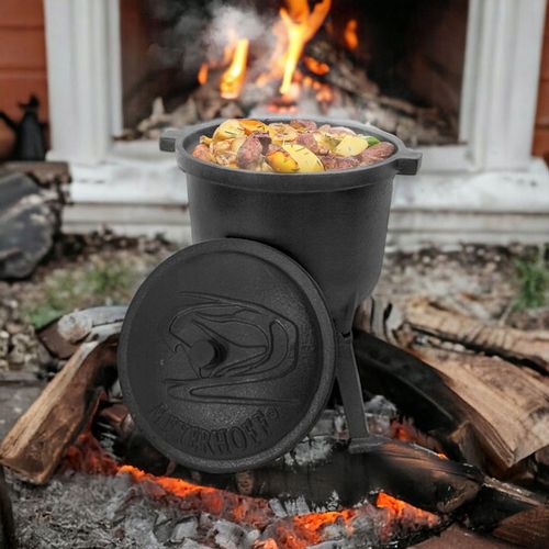 Kociołek ŻELIWNY emaliowany 10L Meyerhoff + GRATIS ŁYŻKA PRAŻONE na Arena.pl