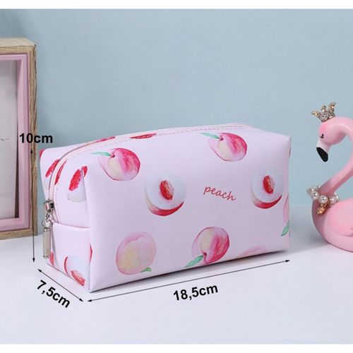Folding Oblong Cosmetic Bag Peach Ks77 na Arena.pl
