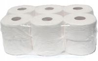 Papier toaletowy biały jumbo celuloza , 100 m , 2 w, 12 szt. w op.