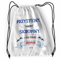 Plecak Dla Adama Sportowy Szkolny Worek Torba Z Nadrukiem Ze Zdjęciem