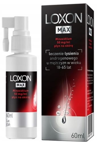 Loxon MAX płyn 5% przeciw wypadaniu włosów 50mg/ml na Arena.pl