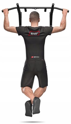 Drążek do podciągania ścienny wytrzymałość do 210kg HopSport 6 uchwytów na Arena.pl