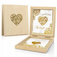 Prośba o świadkowanie ZAPROSZENIE ŚLUBNE złocone