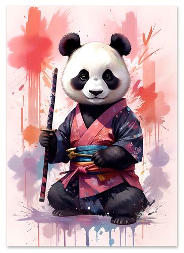 Plakat dla dzieci panda kung fu 61x91 cm na Arena.pl