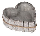 DONICZKA OSŁONKA DREWNIANA SERCE BIAŁA DONICZKI