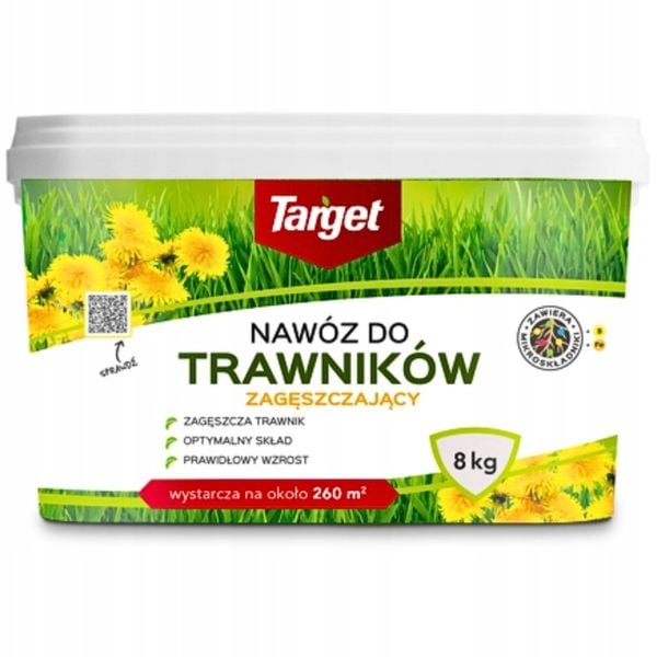 Nawóz Do TRAWY Trawnika Zagęszczający z Mikroskładnikami Target 8 kg zdjęcie 1