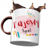 Kubek Bordowy Dla Agenta Fajowy Agent Prezent Z Nadrukiem Ze Zdjęciem