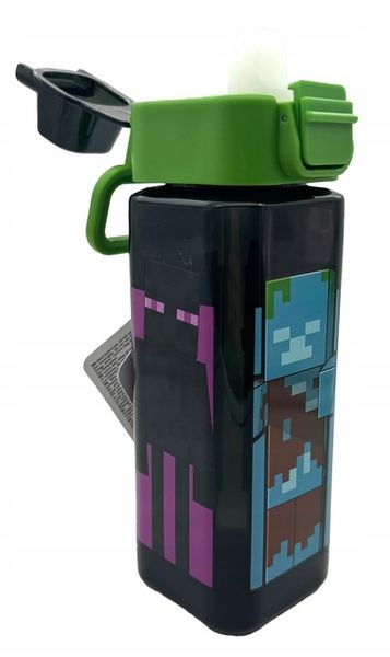 BIDON MINECRAFT KWADRATOWY 500ml POSTACI CREEPER zdjęcie 2