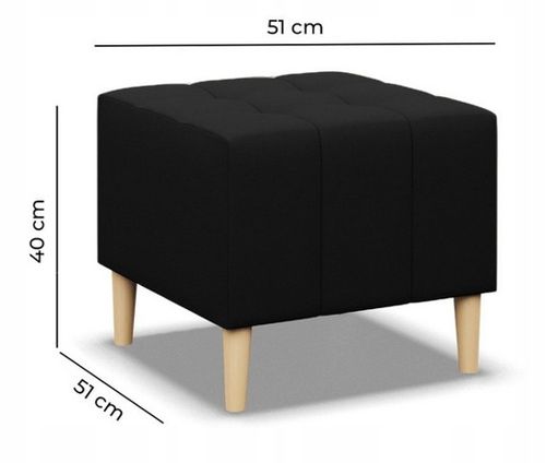 PUFA ELMA BEŻOWA 50x50 Podnóżek PUF na Arena.pl