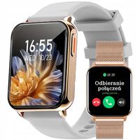 Zegarek damski SMARTWATCH GRAVITY - ROZMOWY POWIADOMIENIA PULS KROKI ALARM