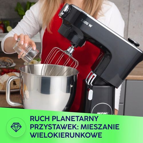 Robot planetarny kuchenny mikser szatkowanie 3w1 mocny 2600W MPM MRK-26 na Arena.pl