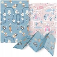 MATA EDUKACYJNA DLA NIEMOWLĄT PIANKOWA DWUSTRONNA DLA DZIECI XPE 180x120cm