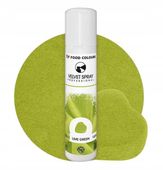 Zamsz Spożywczy W Sprayu Food Colours VELVET SPRAY LIME GREEN Zielony 100ml