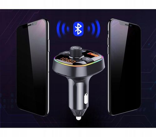 Transmiter FM Bluetooth głośnomówiący 2xUSB QC3.0 na Arena.pl