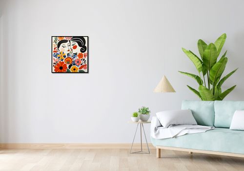Plakat 50x50cm Kwiatowy Romans na Arena.pl
