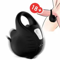 armony pierścień wibrujący czarny - silikonowy, wodoodporny, 9 trybow