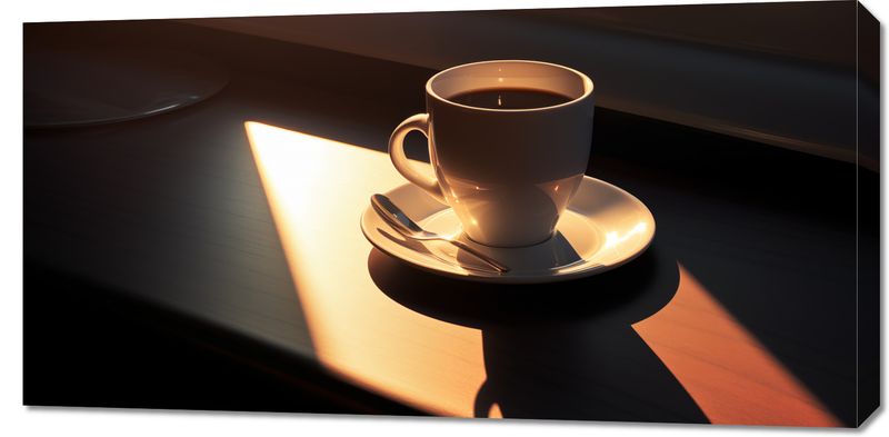 Obraz 100x50cm Kawa o Poranku zdjęcie 1
